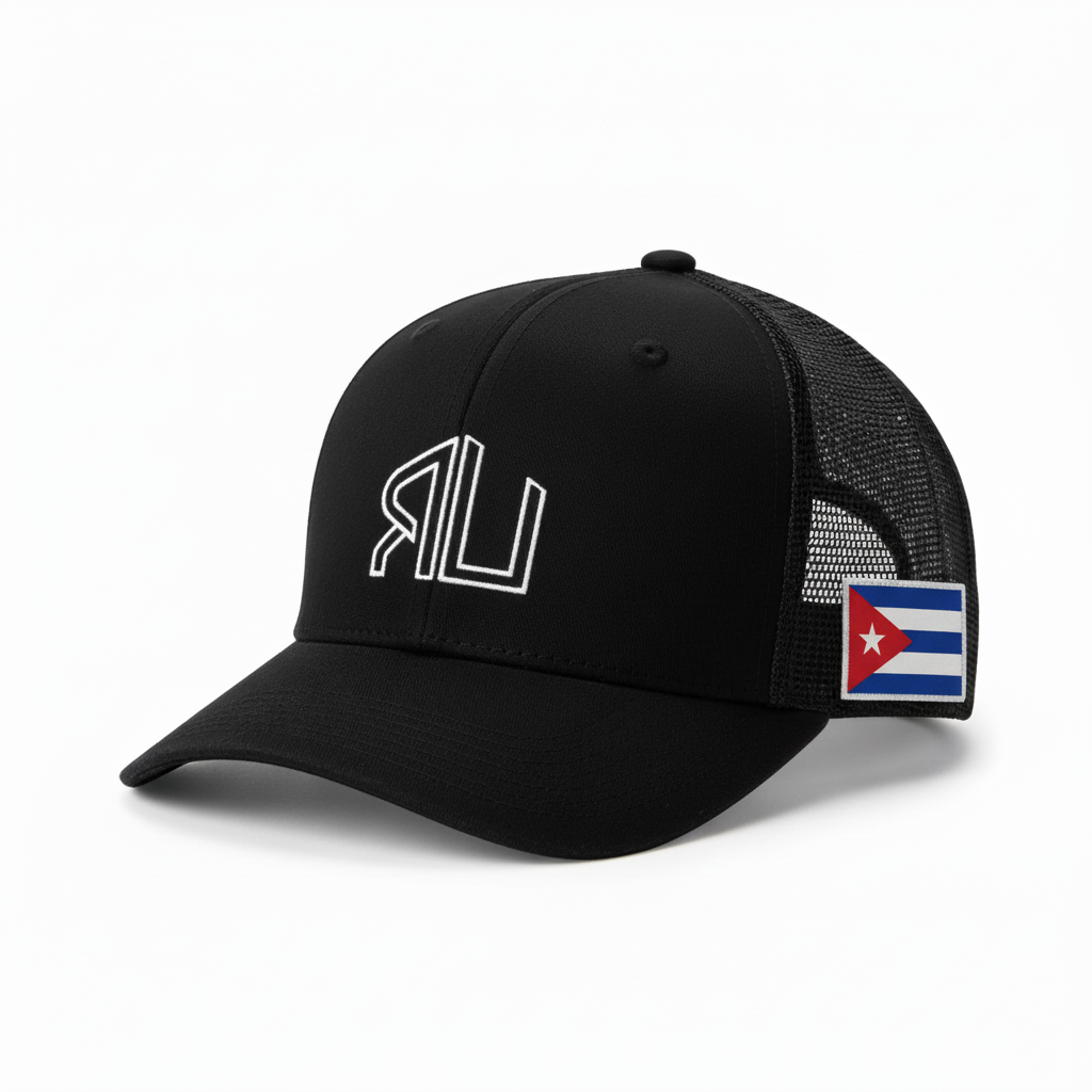 Black hat with Cuban flag