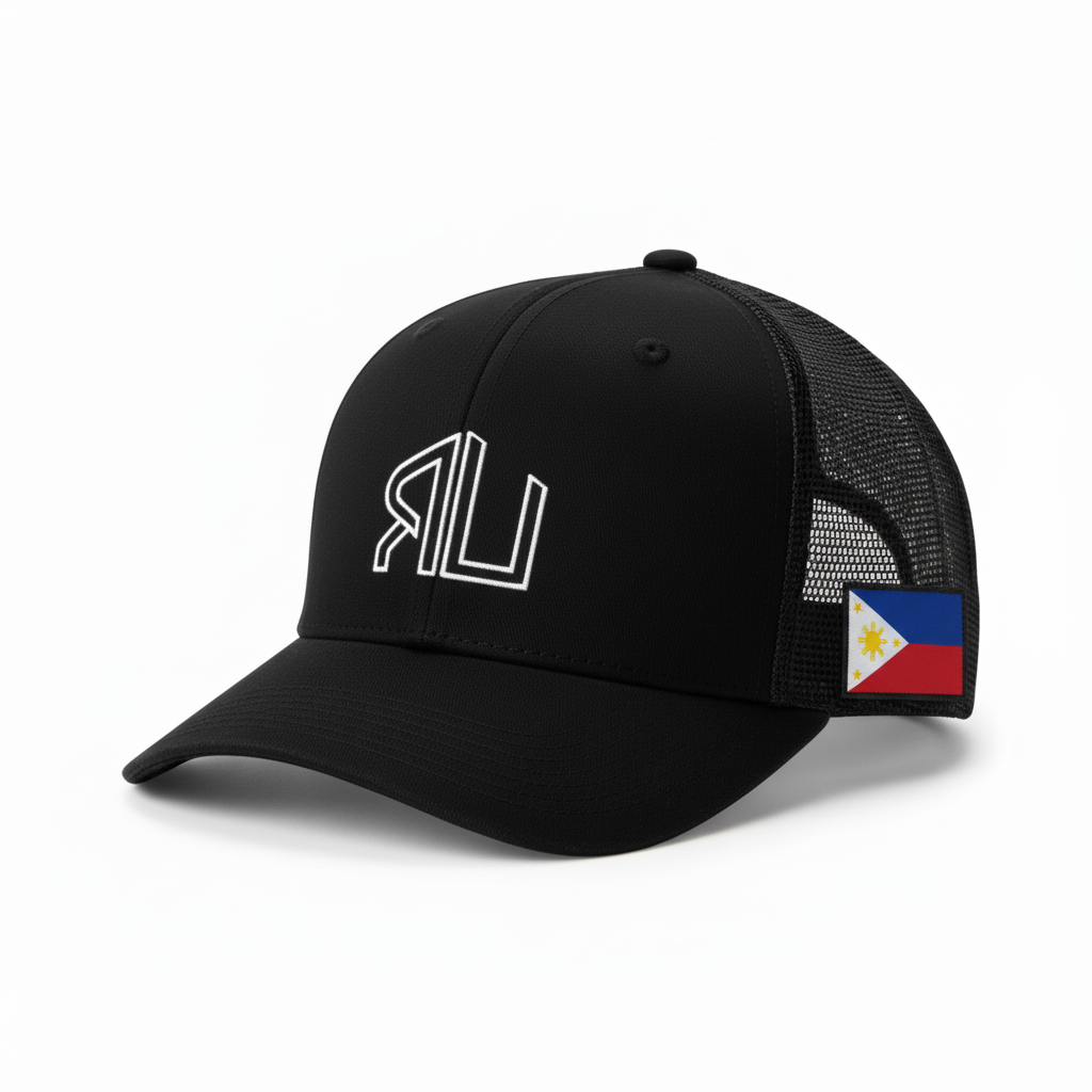 Black hat with Philippines flag